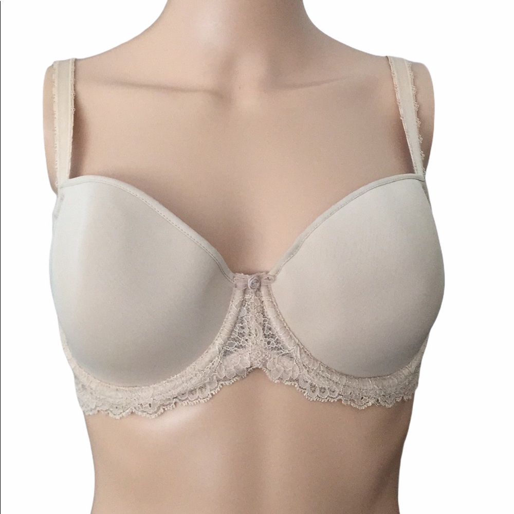 Wacoal nude bra with lace sides 34DD